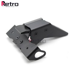 판 거치대 LED 조명 야마하 YZF-R1 2009-2014 R1 오토바이 액세서리 테일 깔끔한 펜더 제거기, 01 Black, 1개