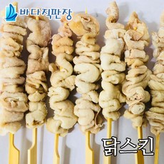  바다직판장 닭껍질꼬치 1팩 20꼬치(800g 1꼬치당 40g)닭껍질튀김, 20개, 40g 