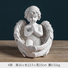 인테리어 미니날개천사 조각상, S