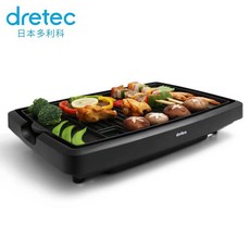 일본 dretec 연기가 안나는 전기그릴 바베큐 플레이트 전기오븐기, 단품