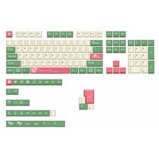 136pcs PBT 염료 서브 베드 키 캡 체리 프로파일 MX 스위치 용 기계식 키보드 키 캡 세트 136 키