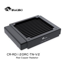 PC 물 냉각 라디에이터 구리 단일 행 두께 30mm 열교환 기 CR-RD120 240 360 480RC-TN-V2, 120mm