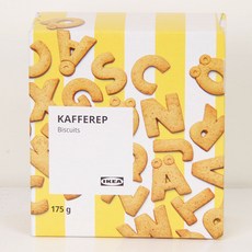 카베레프 KAFFEREP 알파벳 비스킷 175g 이케아 비스켓 수입 쿠키, 2개