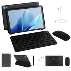 C108 태블릿PC 10.1인치태블릿 16G+128G 8코어 안드로이드 15, Wi-Fi, 검정색/Black, 128GB