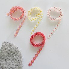원단킹 2마] 1cm 케미컬레이스-포비 4color(98321), 핑크