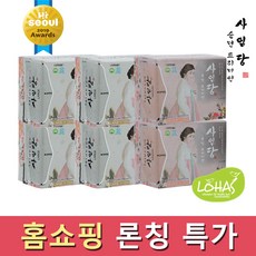 사임당생리대 홈쇼핑론칭 6팩세트 (대형4+중형2), 1세트, 6팩
