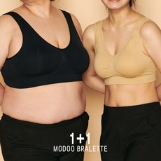 1+1 면 브라렛 노와이어 브라탑 심리스 빅사이즈 수면 누드 편한 와이어리스 무봉제 브라