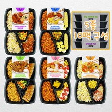 리라인 엄마손 요일 식단 도시락 5종 10팩, 220g
