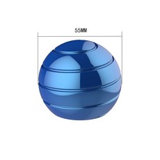 MYSPORTS 팽이 토이 핑거게임 어른장난감, 구형 블루 55mm
