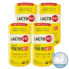 종근당 건강 락토핏 생유산균 골드 5X LACTO FIT 포뮬라, 4개, 50포, 50회분