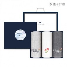 기타 명절선물 송월 자수 세트 건행 타올 카네이션 물, 본상품, 1개