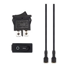 광전 12v LED 1단 방수 원형 사각 락커 토글스위치 비상등스위치 15종, 옵션10. 슬림사각스위치 블랙 배선타입, 1개