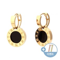 14k오닉스마름모귀걸이