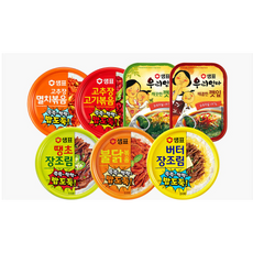 [샘표] 반찬 통조림 골라담기 /깻잎 장조림 통조림, 1.불닭볶음, 1개