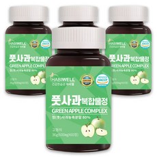 하비웰 풋사과 복합물정 600mg X 60정, 4개