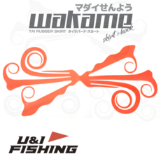 타이라바 스커트 와카메 참돔 루어, TYPE IKANAGO(2개입), 3번 글리터 오렌지, 2개