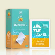 블루캐롯 아이케어티슈 눈꺼풀세정제 안구건조증 눈가촉촉 루테인, 12매