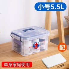 생존용품 가정용 약품 캠프 휴대용 야전 생존 가방수납 수납함 외출가방 용품포함, T07-C46-스몰(용량 5.5L)+마스크 케이스