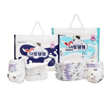 아토잼잼 프리미엄 초유 명품 기저귀 밴드형 팬티형 2개, 밴드형 XL (13kg 이상)
