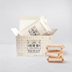 [냉동] 백미당 우유 모나카 아이스크림 420mL (140mL X 3개입), 3개, 140ml