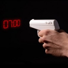 권총 알람 총알람 시계 특이한 신박템 무소음