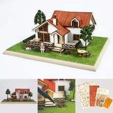 하이디 하우스 디오라마 나무 조립 키트 전원주택 모형 만들기 DIY 입체 퍼즐 집콕 놀이 취미 수집