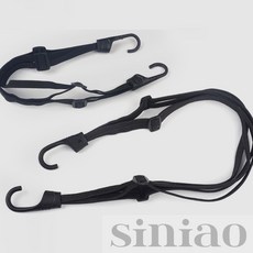 또또몰 고정 후크 4줄 밴딩 줄 스트랩 60CM 후크형스트랩 캠핑스트랩, 1개