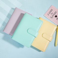 다이어리 꾸미기 6공 마카롱 커버 A5 A6 바인더 속지