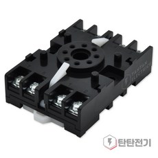 TS-05 8핀 타이머 소켓 릴레이 찬넬 DIN 레일 부착형 8 Pin Controller Sockets 삼영전기, 1개입