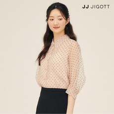 JJ지고트 벌룬 슬리브 자수 블라우스 GP4A0BL821