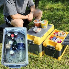 애드크로스 더쎈 프리미엄 차량용 접이식 트렁크 정리함 비닐 위생 커버 방수팩