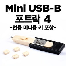 [스마트키퍼] Mini USB-B 포트락 4| USB포트 잠금장치 | Mini-B 포트보안 | USB보안 | Mini USB 리뷰후기