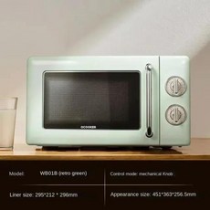 원형 주방 레트로 전자레인지 가정용 소형 미니 기계식 턴테이블 대용량 회전 220V 20L, 02 B_04 UK, 2) B,4) UK_4) UK, 1개