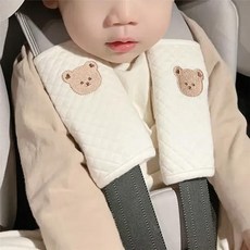 귀여운 곰 벨트 커버 보호 유모차 액세서리 타액 수건 어깨 스트랩 유아 유모차 보호, [04] bear