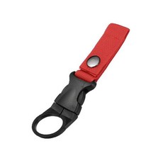 웨빙 배낭 버클 Carabiner 부착 Quickdraw 물병 행거 홀더 야외 캠핑 하이킹 등산 액세서리, 빨간색,