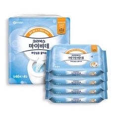 마이비데 화장실용 물티슈 캡형, 46매, 9팩
