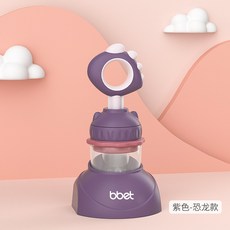 과일 이유식기 젤라틴 과채물기 아기 이갈이 스틱 이유식 공구 신기, 보라공룡, 1개