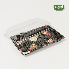 다온킹(소량) 사각 초밥용기 HP-07 체리 합세트, 50개, 1세트 1세트, 50개