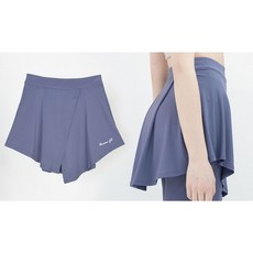 DURAN 뒤란 코메즈밴드로 허리말림 흘러내림 없는 이지 언밸런스 커버업 스커트 DBF4S-8032, 그레이