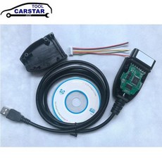 자동차 진단 OBD2 16 핀 케이블 다국어 ATMEGA162 + FTDI FT232RL 그린 PCB, 09 Russian English