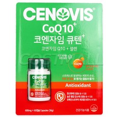 세노비스 코엔자임 큐텐 플러스 600mg 60캡슐 코큐텐, 1팩