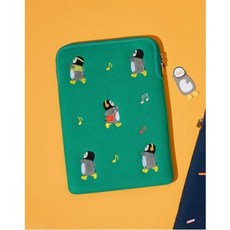 [추가혜택] 라움보야지ACC 20FW LPLG0GP11E2 라움보야지x펭수 15인치 노트북 파우치 그린