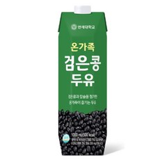 연세 온가족 검은콩 두유 1000ml 12입 대량 소량, 12개, 1L