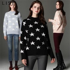 리스트 에바 별패턴 울 블렌드 니트