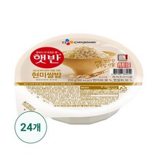 햇반 현미쌀밥, 210g, 24개