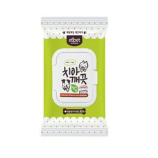 치석제거 구강관리용 이빨청소 강쥐 구강물티슈 20개, 상세페이지참조