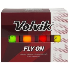 볼빅 Volvik 2피스 골프공 24개입 무광 플라이온, 혼합색상, 1개