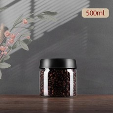 GIANXI 진공 밀폐 주전자 커피 콩 유리 용기 식품 곡물 캔디 신선도 유지 보관 항아리 주방 액세서리, 1) 500ML, 1)500ML, 1개
