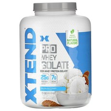 사이베이션 엑스텐드 프로 웨이 프로틴 아이솔레이트 단백질 보충제 바닐라 아이스크림 글루텐 프리, 1개, 2.27kg