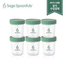 [세이지스푼풀]NEW 유리 180ml 3P 2개 세트/이유식기/이유식준비물/이유식용기/이유식식기